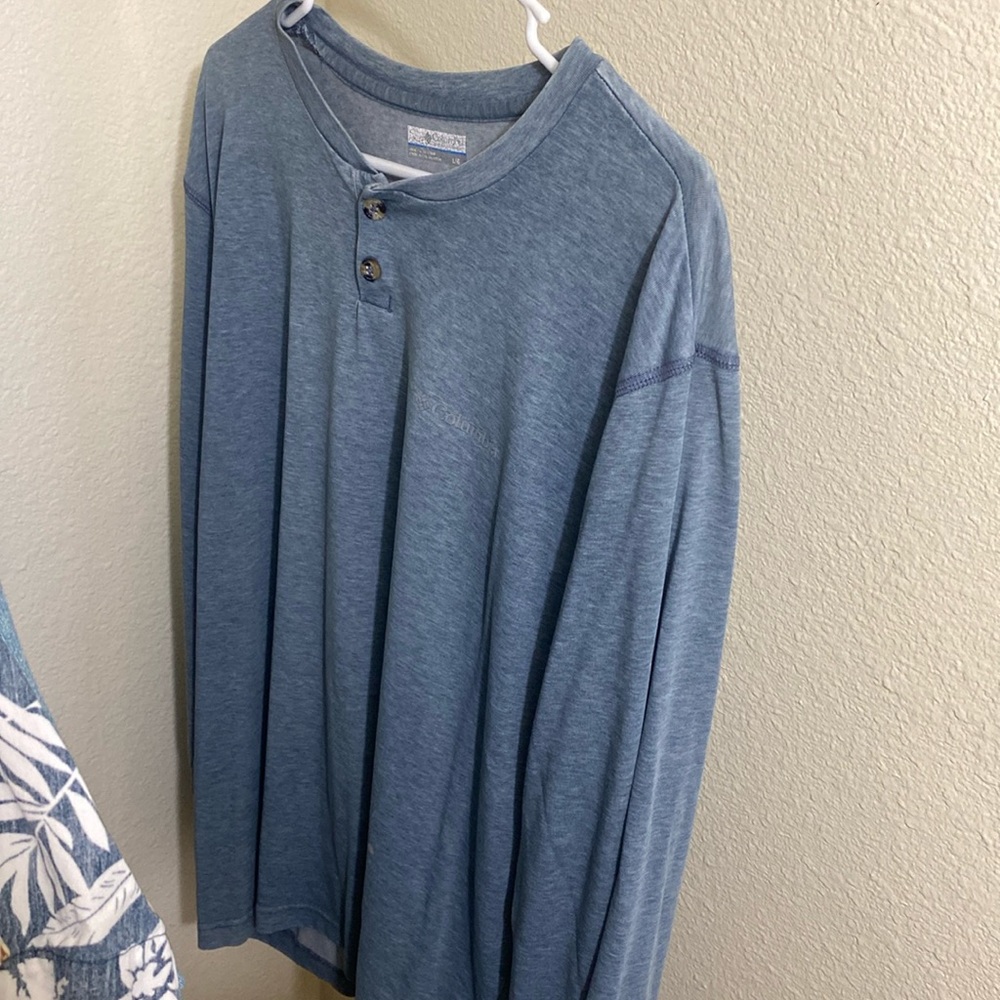 Columbia Blue “L” long sleeve shirt.